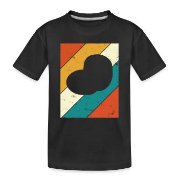 Purée de pommes de terre Retro Cadeau - T-shirt bio Premium Enfant - noir - Devant