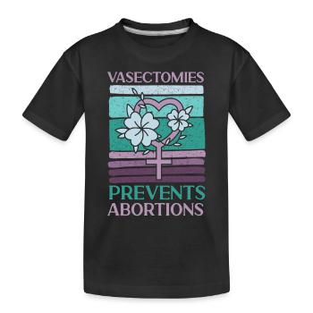 Feminist Vasectomies Prevents - Kinder Premium Bio T-Shirt - Schwarz - Vorne