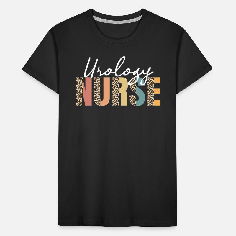 Urology Nurse Leopard Pattern Kids' Premium Organic T-Shirt