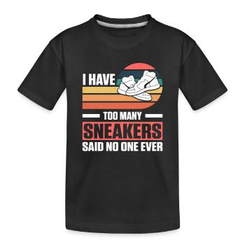 Shoe Collector Sneaker Collector Sneakerhead - Kids' Premium Organic T-Shirt - black - Front