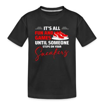 Shoe Collector Sneaker Collector Sneakerhead - Kids' Premium Organic T-Shirt - black - Front