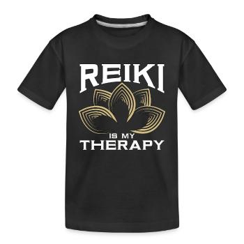 Le Reiki est ma thérapie Maître Reiki Guérison Énergétique Reiki - T-shirt bio Premium Enfant - noir - Devant