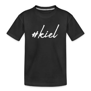 Kiel - Kinder Premium Bio T-Shirt - Schwarz - Vorne