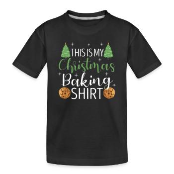 Ceci est ma chemise de boulangerie de Noël drôle - T-shirt bio Premium Enfant - noir - Devant