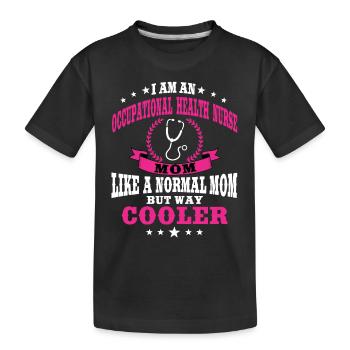 Arbeitsmedizinische Krankenschwester Mutter Mutter - Kinder Premium Bio T-Shirt - Schwarz - Vorne