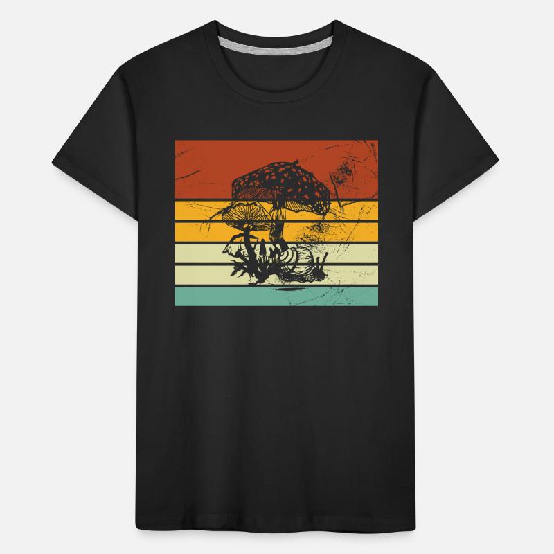 Champignons Champignons Crapaud Crapaud Cadeau Rétro T-shirt bio Premium Enfant