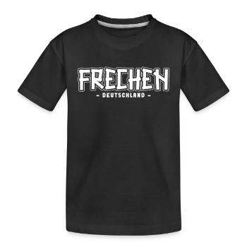 Frechenerin Frechener Frechen - Kinder Premium Bio T-Shirt - Schwarz - Vorne