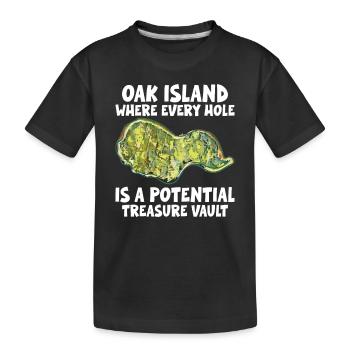 Oak Island / Treasure Hunting Oak Island Mystery - Kinder Premium Bio T-Shirt - Schwarz - Vorne