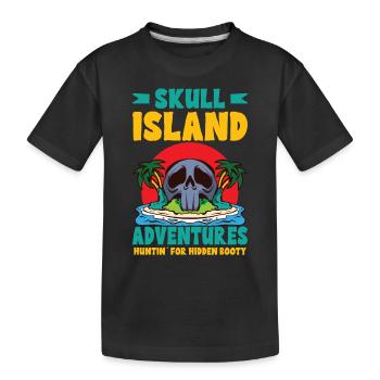 Funny Horror Pirate Pirate Ship Pirate Captain - Kinder Premium Bio T-Shirt - Schwarz - Vorne