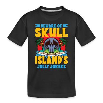 Drôle d’horreur Pirate Bateau Pirate Capitaine Pirate - T-shirt bio Premium Enfant - noir - Devant