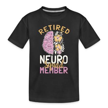 Membre retraité de l’escouade neurologique - T-shirt bio Premium Enfant - noir - Devant