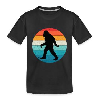 bigfoot vintage - Kids' Premium Organic T-Shirt - black - Front