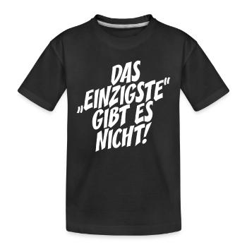 Das Einzigste Gibt Es Nicht Grammatik Germanistik - Kinder Premium Bio T-Shirt - Schwarz - Vorne