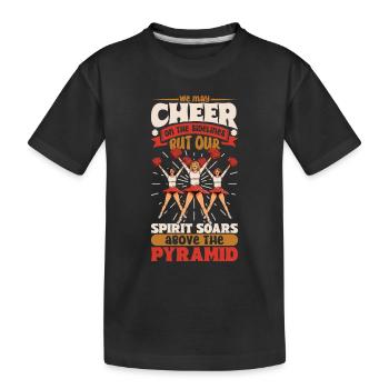 Cheerleader Cheerleader-outfit - Kinder Premium Bio T-Shirt - Schwarz - Vorne