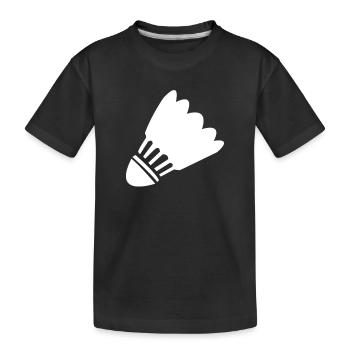 Badminton - T-shirt bio Premium Enfant - noir - Devant