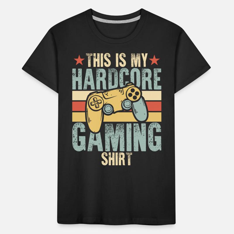 This is my hardcore gaming Kids' Premium Organic T-Shirt
