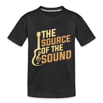 Die Quelle Des Klangs - Kinder Premium Bio T-Shirt - Schwarz - Vorne