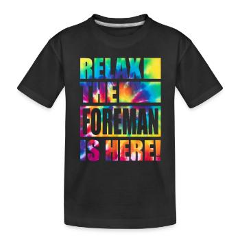 Contremaître drôle de dicton - T-shirt bio Premium Enfant - noir - Devant