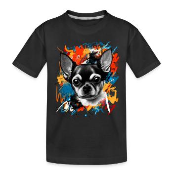 Chihuahua - T-shirt bio Premium Enfant - noir - Devant