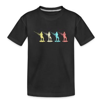 Wakeboard - T-shirt bio Premium Enfant - noir - Devant