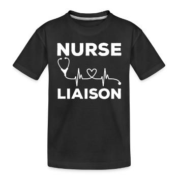 Verbindungsschwester Krankenpflege - Kinder Premium Bio T-Shirt - Schwarz - Vorne