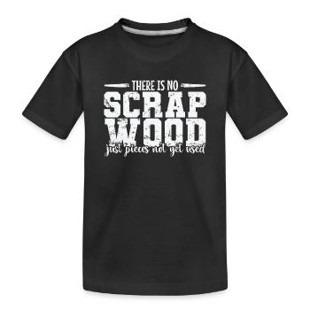 Il n’y a pas de Scrap Wood Waldarbeiter - T-shirt bio Premium Enfant - noir - Devant