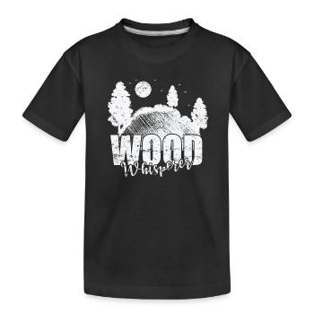 Travailleur forestier Travailleur forestier - T-shirt bio Premium Enfant - noir - Devant