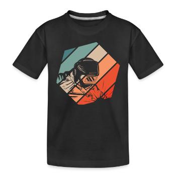 Schweißer Schweißen - Kinder Premium Bio T-Shirt - Schwarz - Vorne