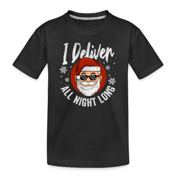 Je livre l’inapproprié toute la nuit - T-shirt bio Premium Enfant - noir - Devant