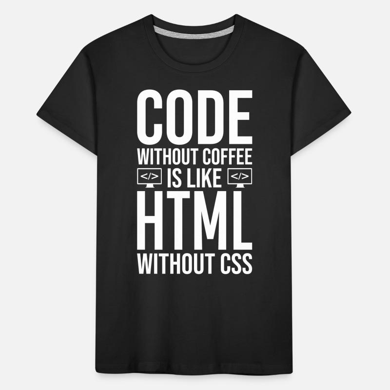 Coder Kaffee Geschenk Kinder Premium Bio T-Shirt