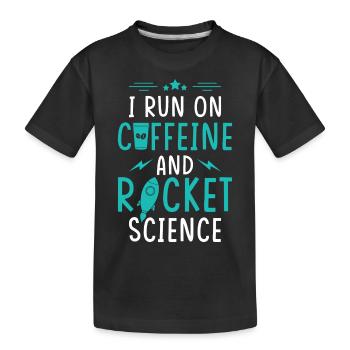 Luft- und Raumfahrtingenieur - Kinder Premium Bio T-Shirt - Schwarz - Vorne
