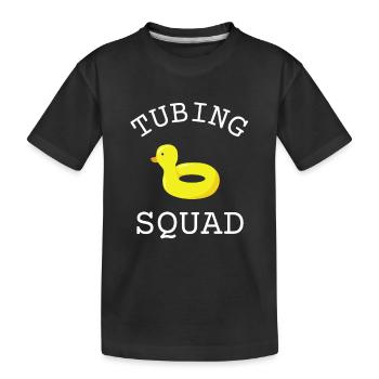 Summer Float Trip River Tube Tubing - Kids' Premium Organic T-Shirt - black - Front