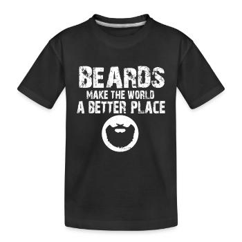 Beard Life Gang Beards Make The World A Better - T-shirt bio Premium Enfant - noir - Devant