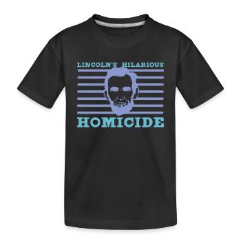 Abraham Lincoln Theater Theatre US History - Kinder Premium Bio T-Shirt - Schwarz - Vorne