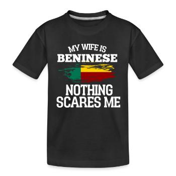 Bénin Épouse - T-shirt bio Premium Enfant - noir - Devant