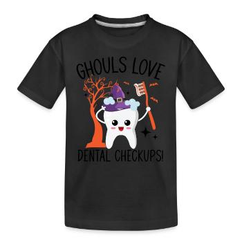 Les voleurs de cadavres adorent les examens dentaires! - T-shirt bio Premium Enfant - noir - Devant