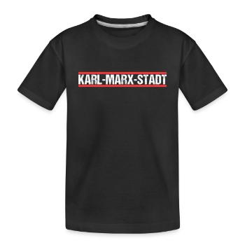 Karl Marx Städter Städterin Karl Marx Stadt - Kinder Premium Bio T-Shirt - Schwarz - Vorne
