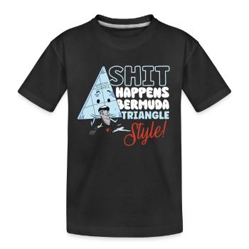 Mystérieuses disparitions forcées dans le Triangle des Bermudes - T-shirt bio Premium Enfant - noir - Devant