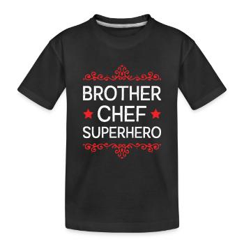 Brother Super-héros - T-shirt bio Premium Enfant - noir - Devant
