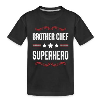 Brother Super-héros - T-shirt bio Premium Enfant - noir - Devant