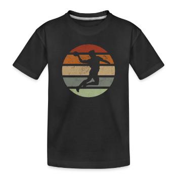 Handball Retro Handball Player Women’s Team - T-shirt bio Premium Enfant - noir - Devant