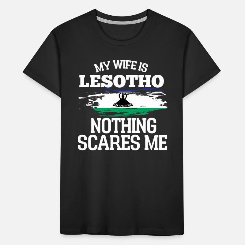 Lesotho Ehefrau Kinder Premium Bio T-Shirt
