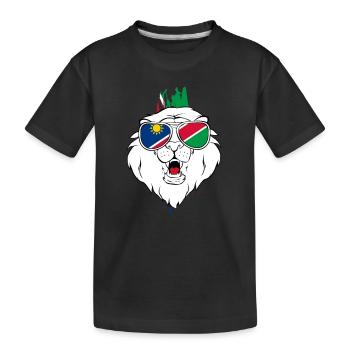 Namibia - Kids' Premium Organic T-Shirt - black - Front