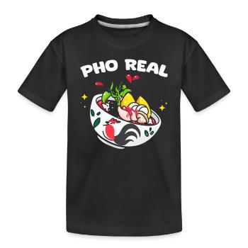 Pho Real Drôle Pho Pun Pho Noodle Pour Un Vietnamien - T-shirt bio Premium Enfant - noir - Devant