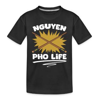 Super soupe Nguyen Pho Life Pho pour un vietnamien - T-shirt bio Premium Enfant - noir - Devant