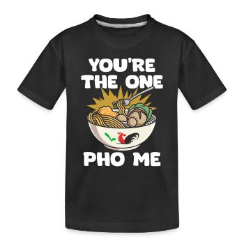 C’est drôle que tu sois le seul Pho Me Pho Pun pour les Vietnamiens - T-shirt bio Premium Enfant - noir - Devant