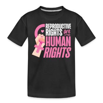 Feminist Reproductive Rights Are - Kids' Premium Organic T-Shirt - black - Front