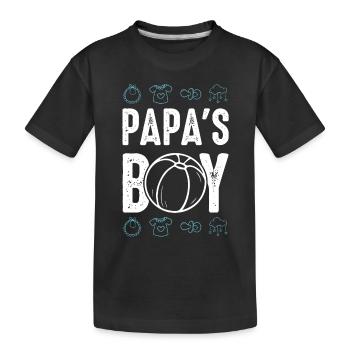 Le garçon de papa - T-shirt bio Premium Enfant - noir - Devant