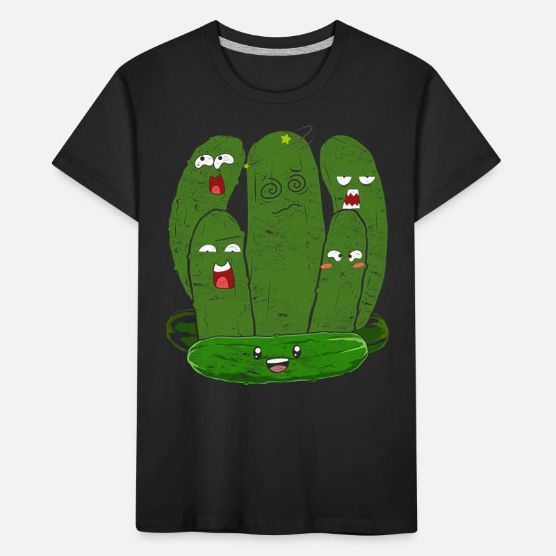 Pickle Vegetable Pickle Funny Gift Cucumber Kids' Premium Organic T-Shirt