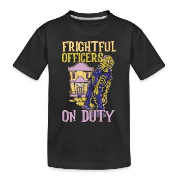 Terribles policiers en service Policier Hallowe - T-shirt bio Premium Enfant - noir - Devant